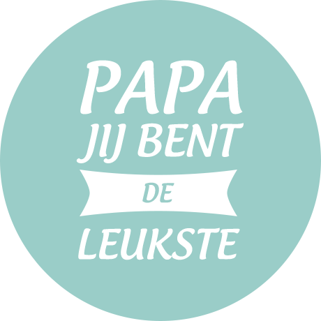 Cuoio slider met tekst Papa jij bent de leukste