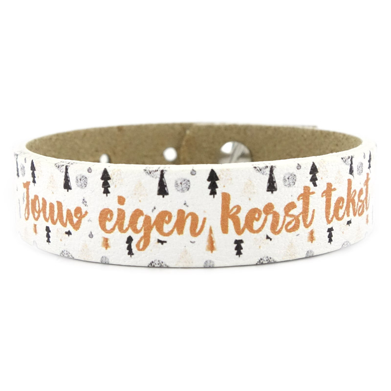 Armband met eigen kerst tekst