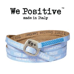 We Positive armband Sky Blue