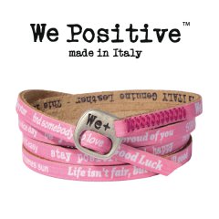 We Positive armband Fuxia