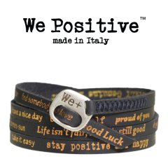 We Positive armband Greyblue