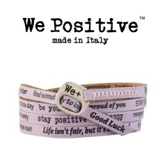 We Positive armband Lilac