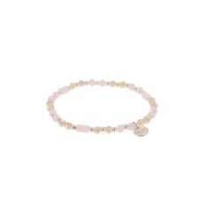Kralenarmband kleur candy pink
