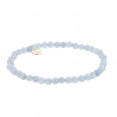 kralenarmband kleur cloudy blue 4mm