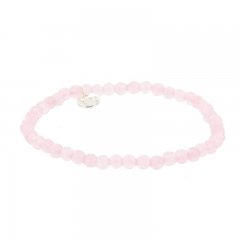 Kralenarmband kleur sugar pink 4mm