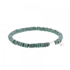 Houten armband kleur groen 6mm