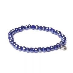 Biba facet armband kleur king blue 6mm