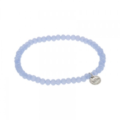 Biba facet armband kleur lightly blue kralen 4mm