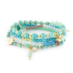 armbandenset turquoise delight