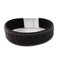 Biba armband black shine