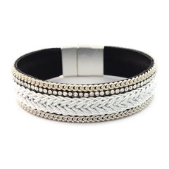 Biba armband silver white