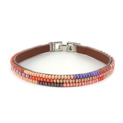 biba ibiza armband smal blauw roze