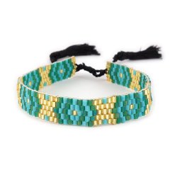 biba armband groen turquoise smal