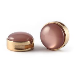Slider rose met cabochon pink antique shiny