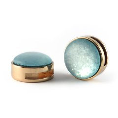 Slider rose met cabochon turquoise light paipolas matt