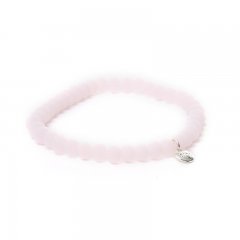 facetarmband kleur candy pink 6mm