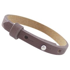 cuoio armband dark aubergine brown