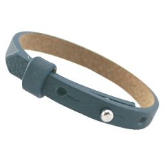 cuoio armband deep petrol green blue