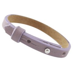 Cuoio armband lavender purple grey