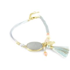 ibiza armband blauw grijs