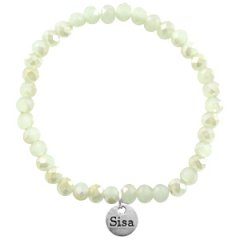 Sisa armband Crysolite green gold diamond