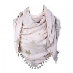 Sjaal sterren roze