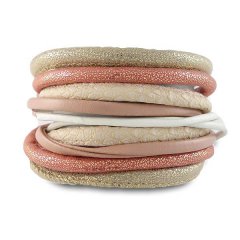 Wikkelarmband off white peach